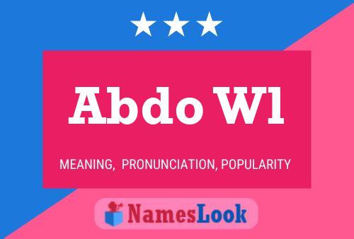 Abdo Wl Name Poster