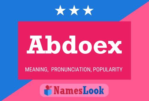 Abdoex Name Poster