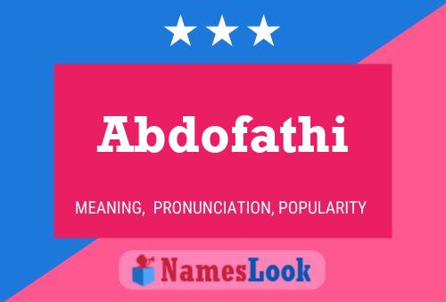 Abdofathi Name Poster