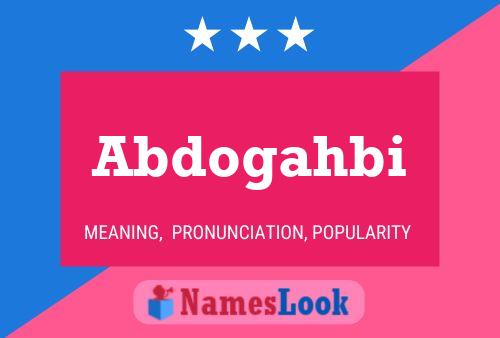 Abdogahbi Name Poster