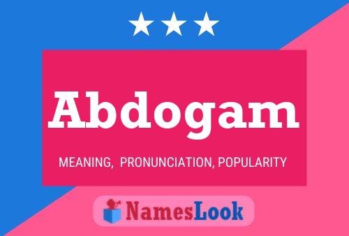 Abdogam Name Poster