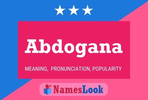 Abdogana Name Poster