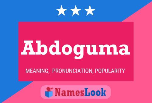 Abdoguma Name Poster