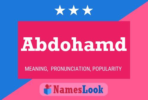 Abdohamd Name Poster