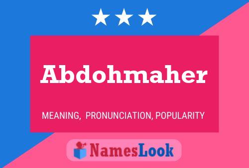 Abdohmaher Name Poster