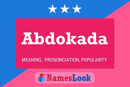 Abdokada Name Poster