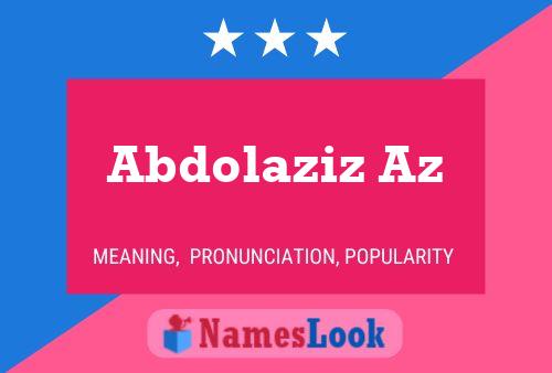 Abdolaziz Az Name Poster