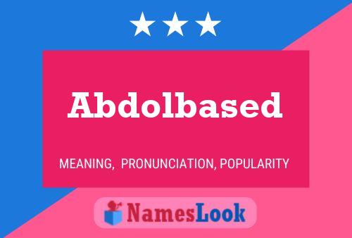 Abdolbased Name Poster