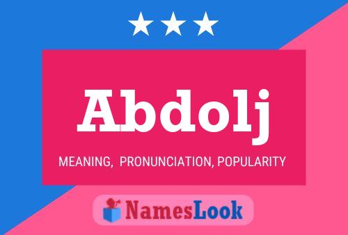 Abdolj Name Poster