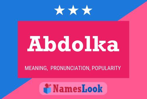 Abdolka Name Poster