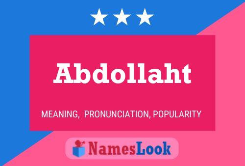 Abdollaht Name Poster