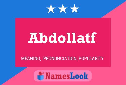 Abdollatf Name Poster