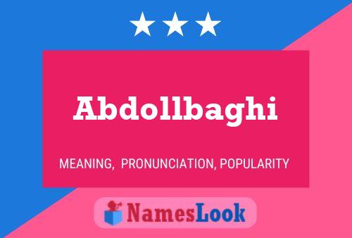 Abdollbaghi Name Poster