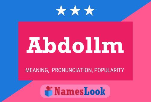 Abdollm Name Poster