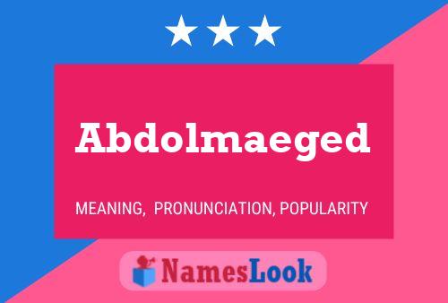 Abdolmaeged Name Poster