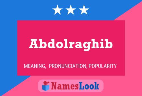 Abdolraghib Name Poster