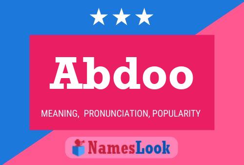 Abdoo Name Poster