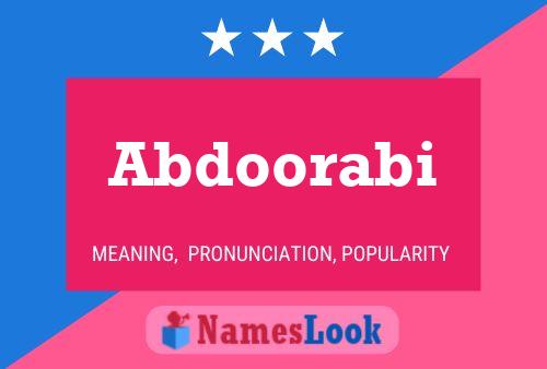 Abdoorabi Name Poster