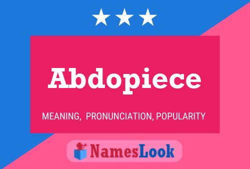 Abdopiece Name Poster