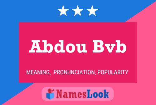 Abdou Bvb Name Poster