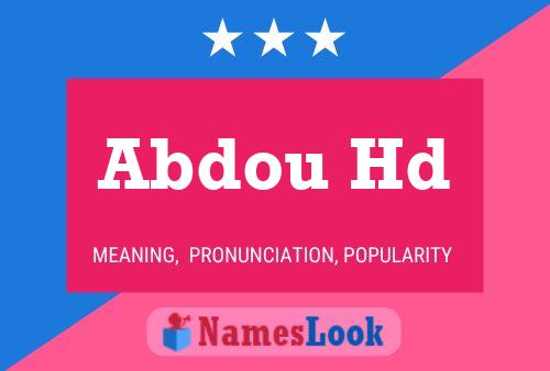 Abdou Hd Name Poster