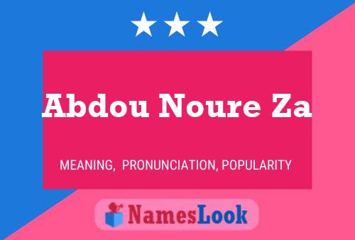 Abdou Noure Za Name Poster