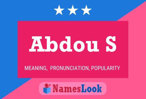 Abdou S Name Poster