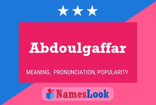 Abdoulgaffar Name Poster