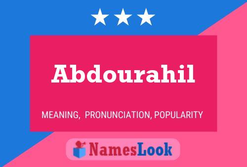 Abdourahil Name Poster