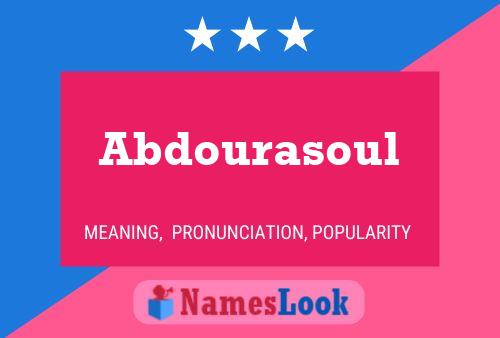 Abdourasoul Name Poster