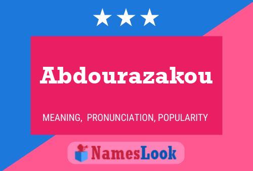 Abdourazakou Name Poster