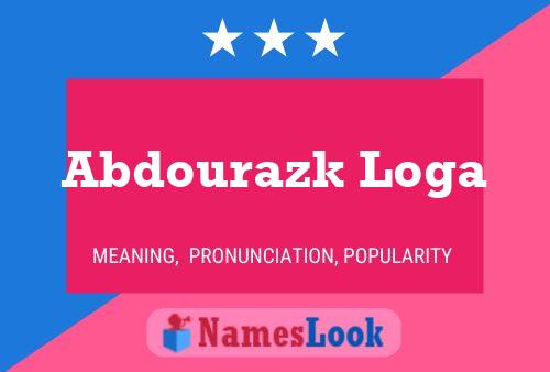 Abdourazk Loga Name Poster