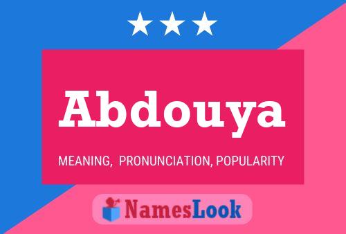 Abdouya Name Poster