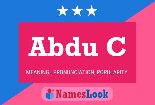 Abdu C Name Poster