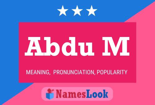 Abdu M Name Poster