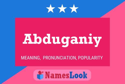 Abduganiy Name Poster