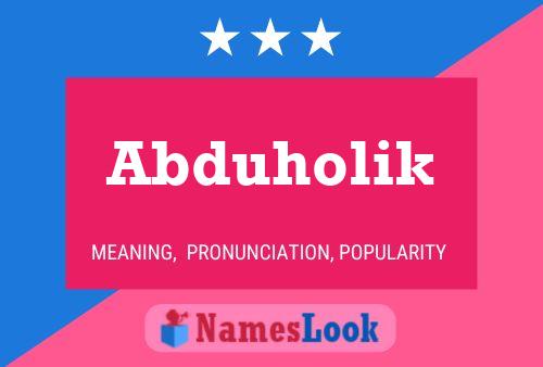 Abduholik Name Poster