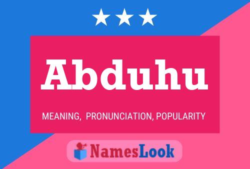 Abduhu Name Poster