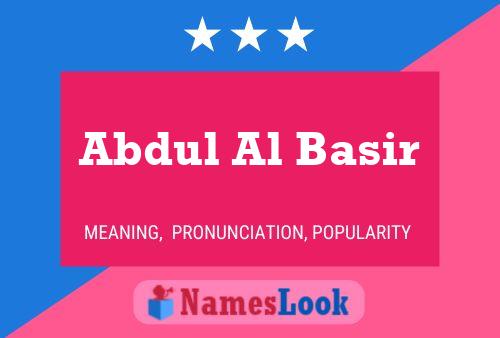 Abdul Al Basir Name Poster