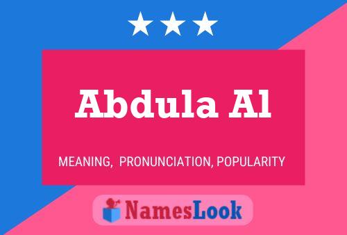 Abdula Al Name Poster