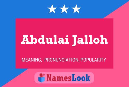 Abdulai Jalloh Name Poster