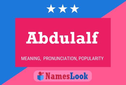 Abdulalf Name Poster