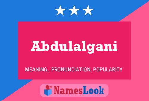 Abdulalgani Name Poster