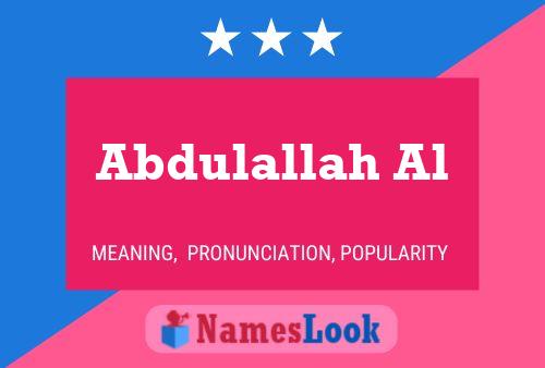 Abdulallah Al Name Poster