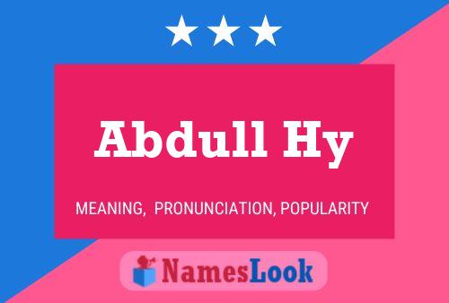 Abdull Hy Name Poster