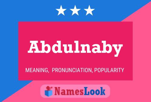 Abdulnaby Name Poster