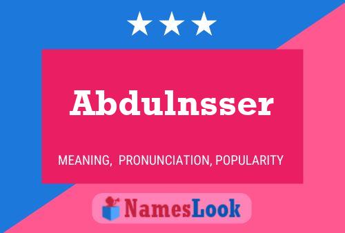 Abdulnsser Name Poster