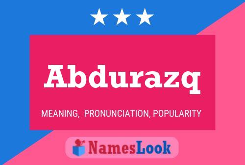 Abdurazq Name Poster