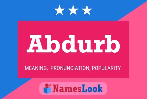 Abdurb Name Poster