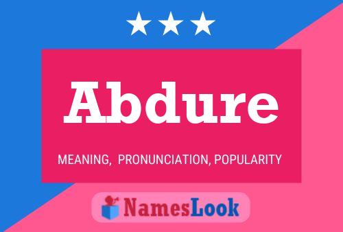 Abdure Name Poster